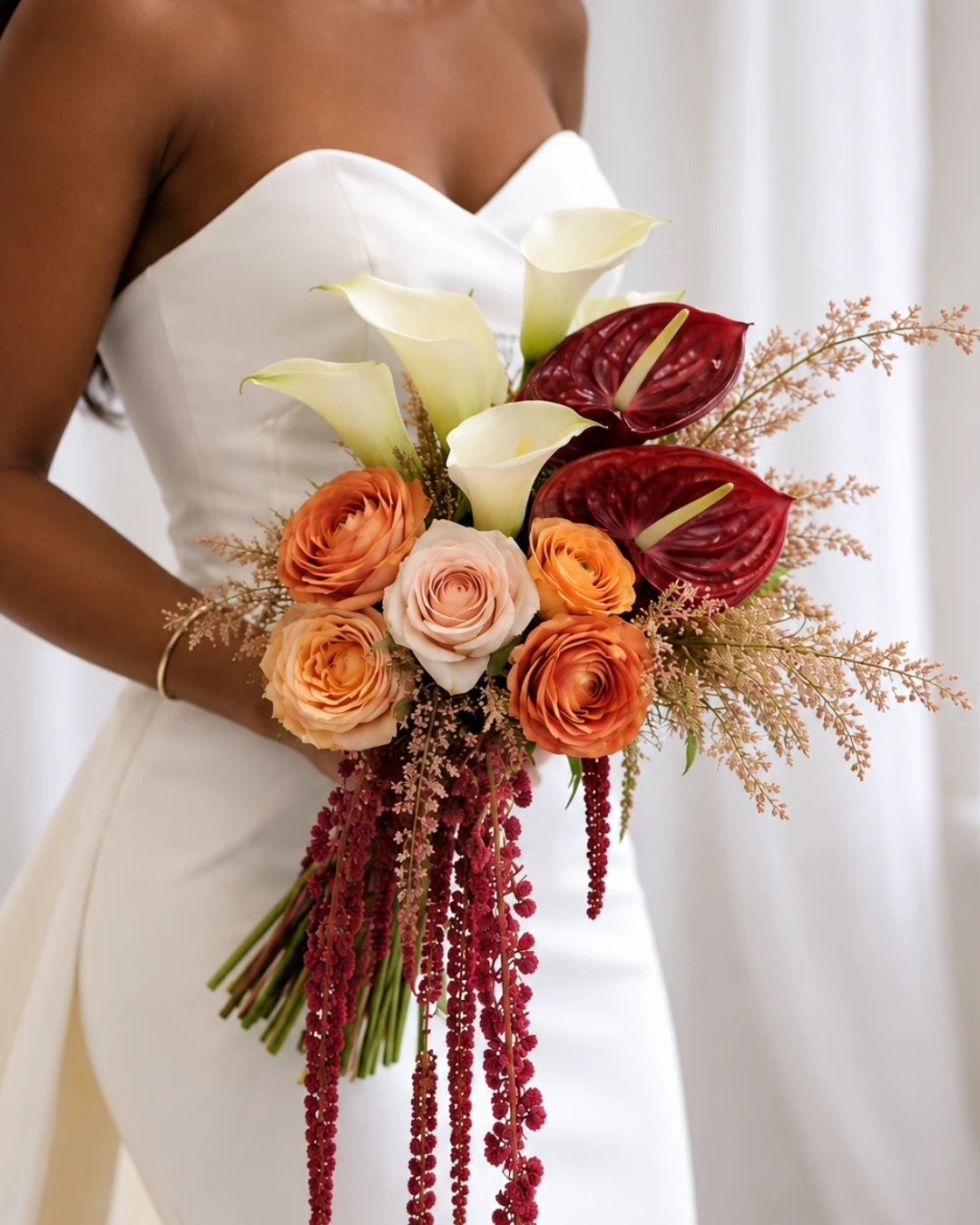 Elegant bridal flower arrangement