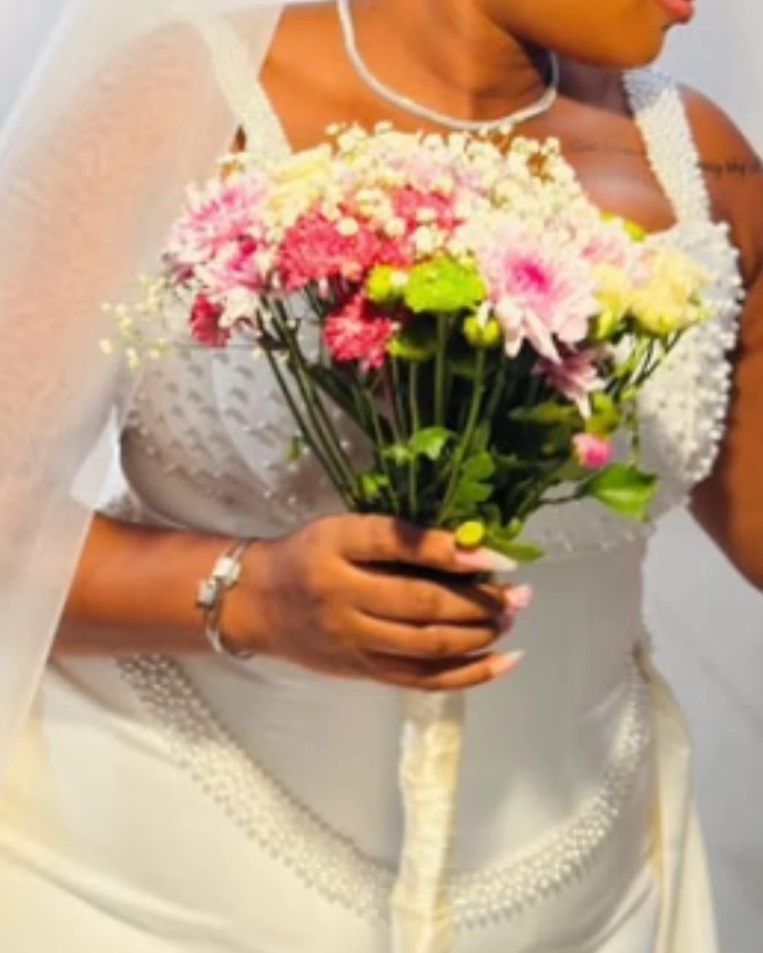 Bridal floral arrangement