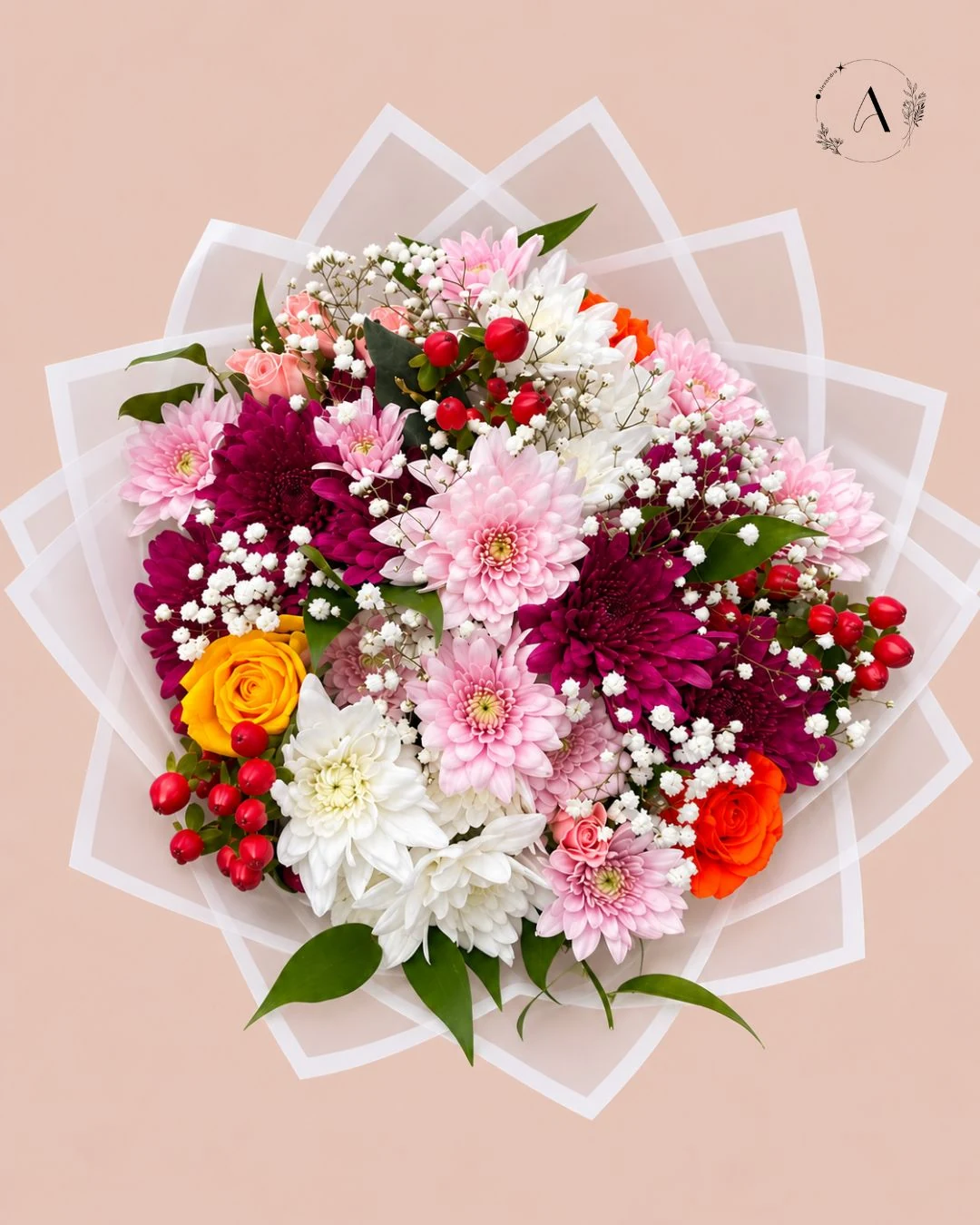 mix floral arrangement