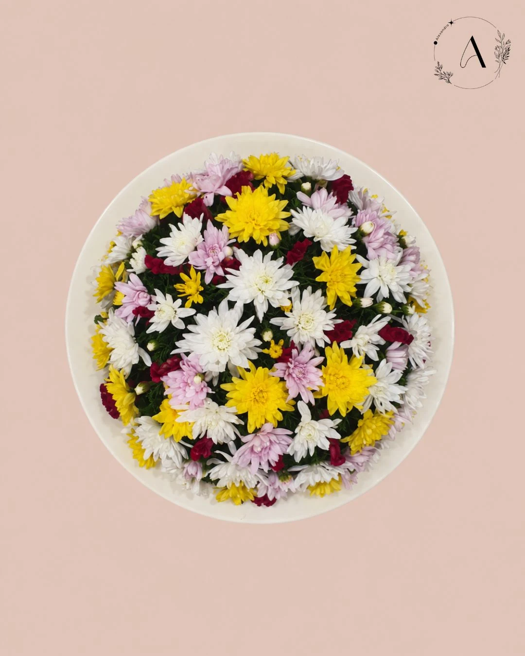 Floral wreath arrangement