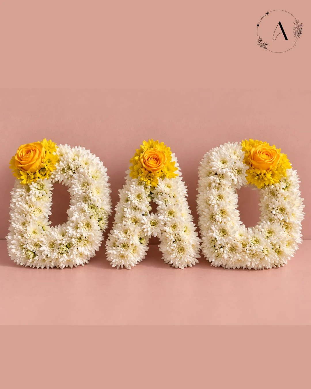 Floral wreath arrangement