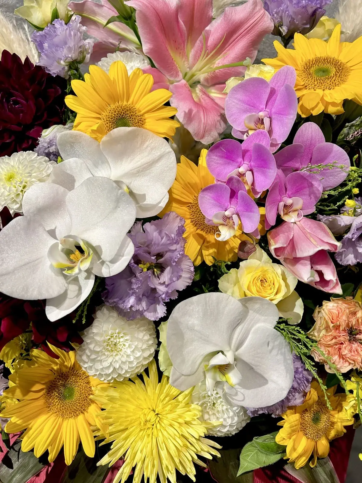 Large handcrafted floral arrangement