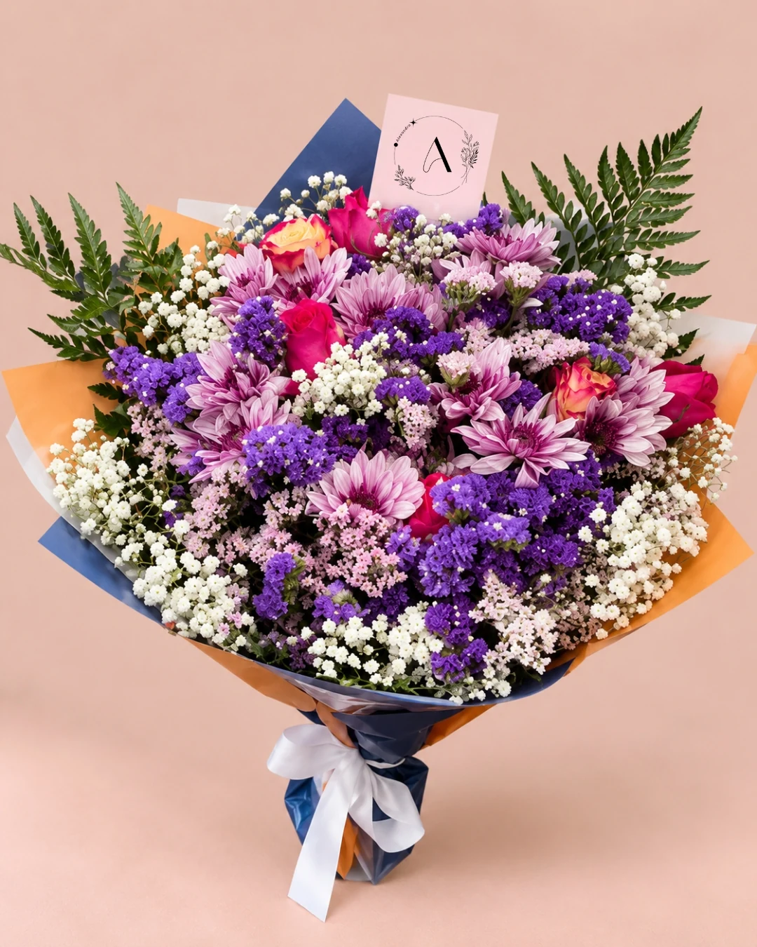 Statice signature floral arrangement